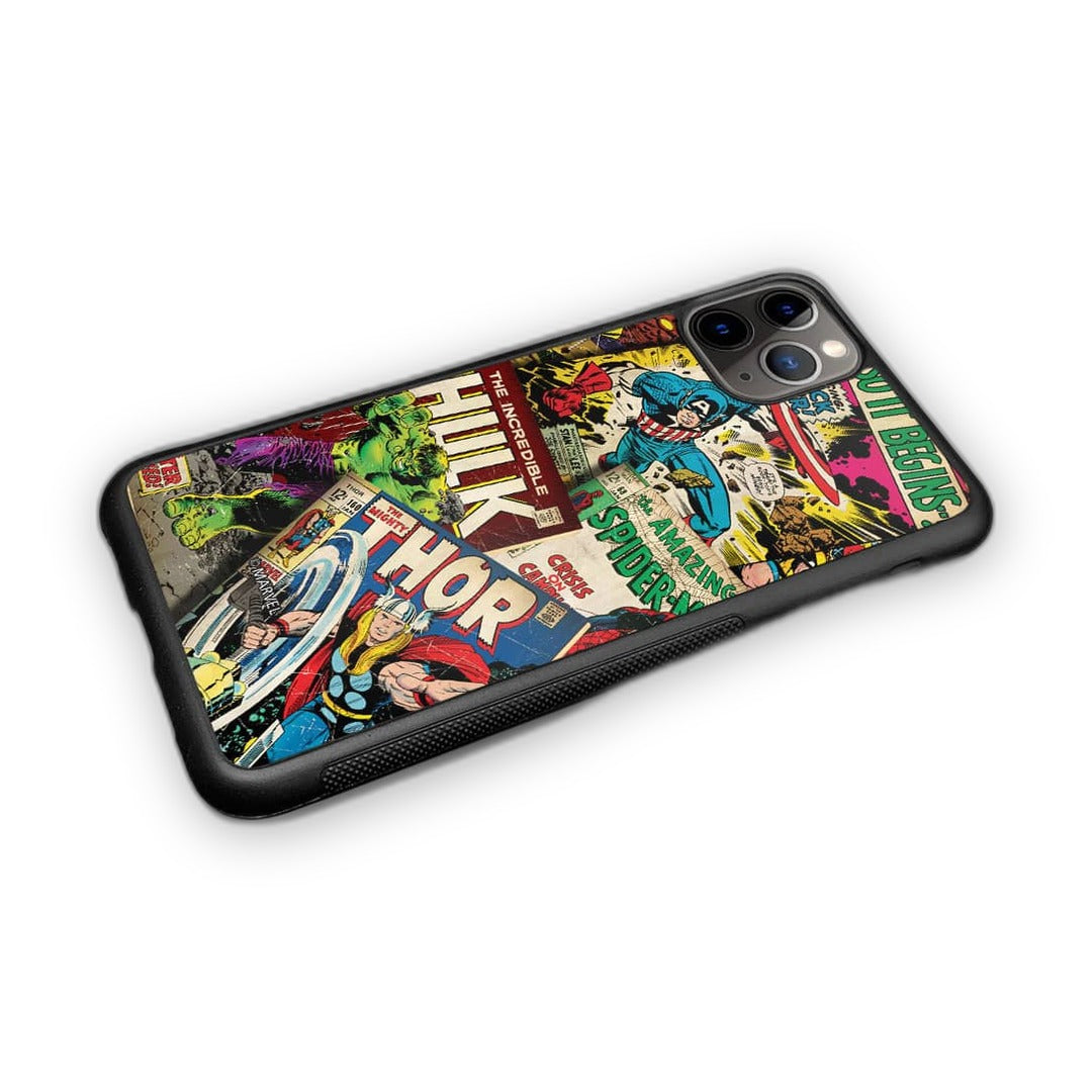 Marvel Comics Collection Glass iPhone Case for iPhone 11 Pro | Macmerise