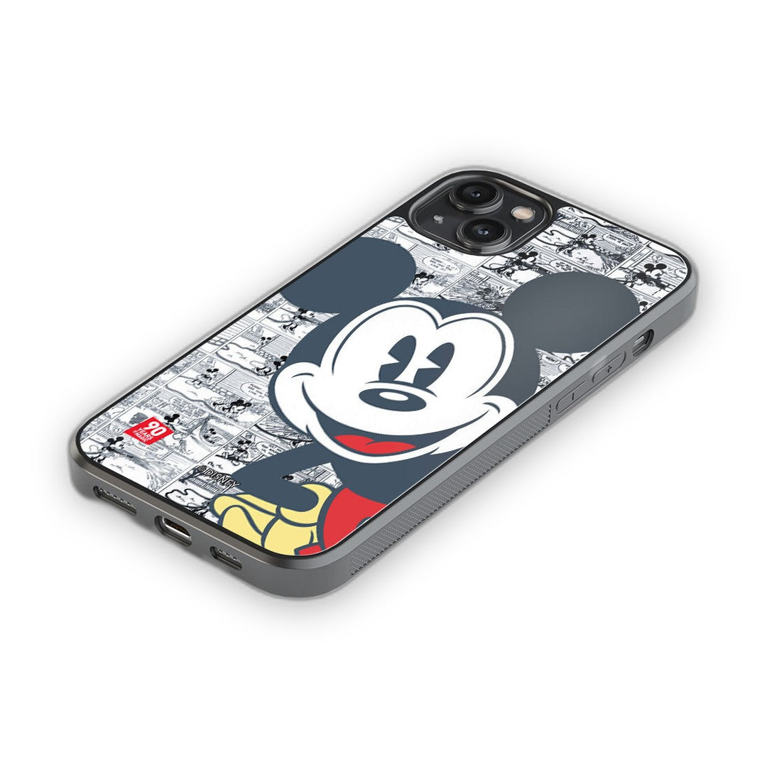 Mickey Comic Strip Glass iPhone Case for iPhone 14 Plus | Macmerise
