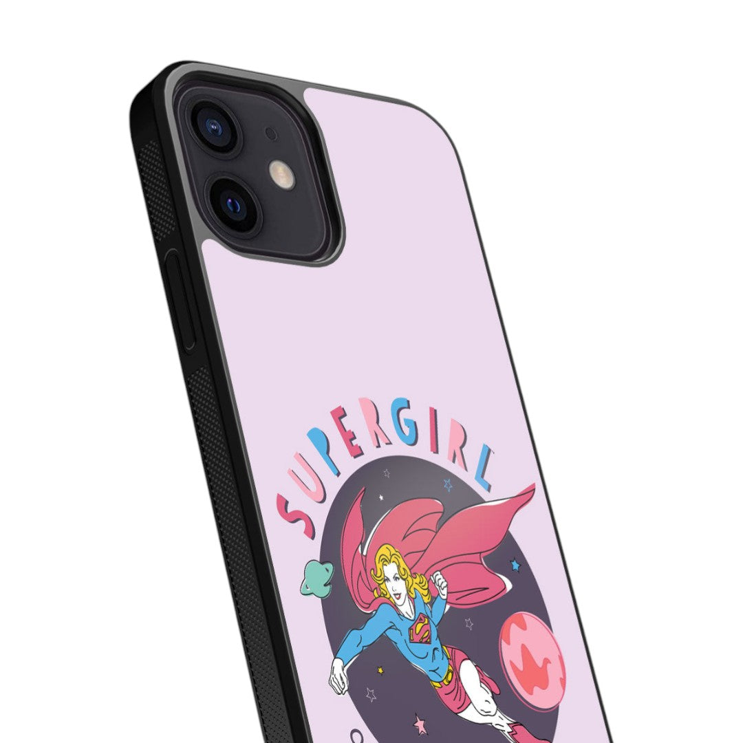 Supergirl Out of the World Glass iPhone Case for iPhone 12 | Macmerise