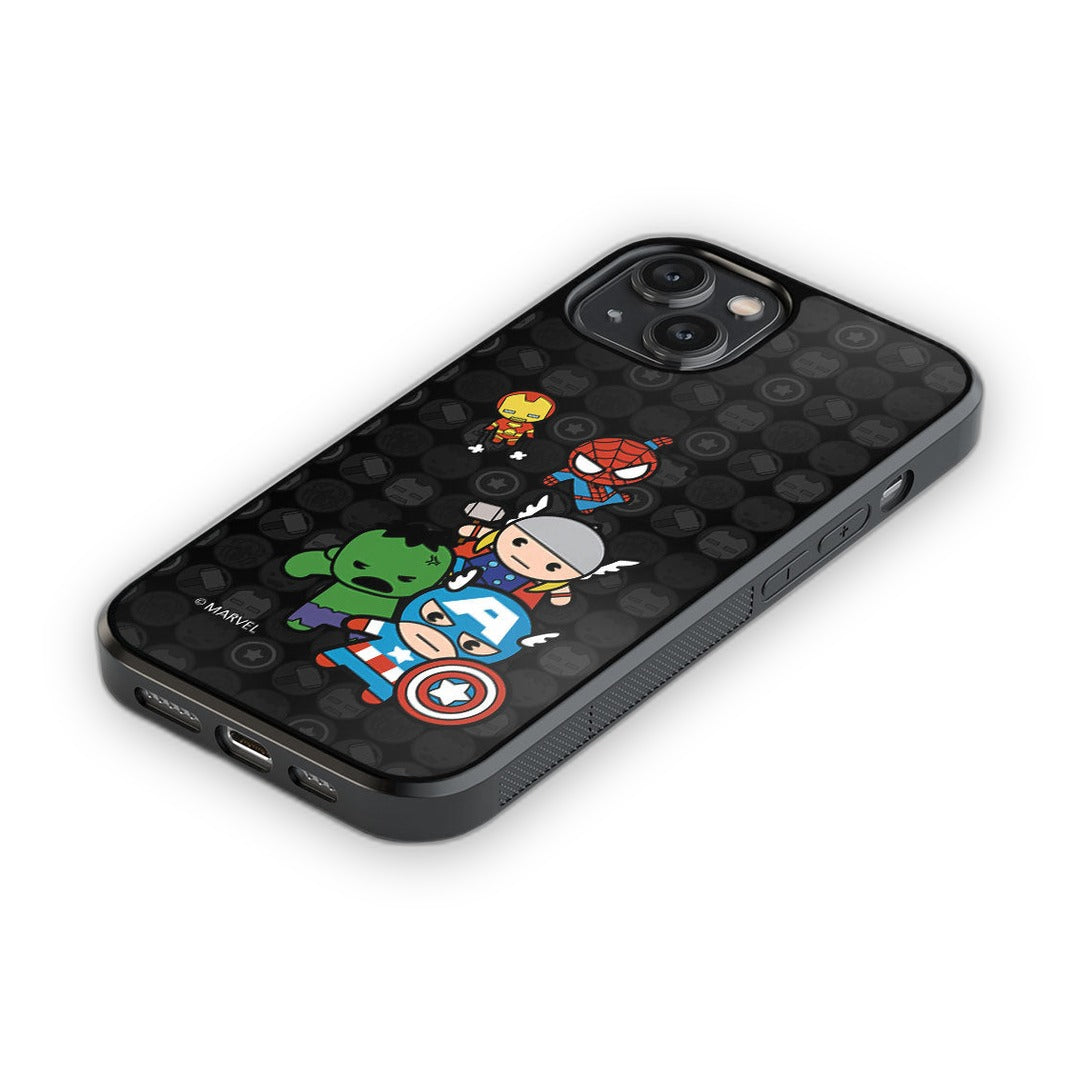 Kawaii Marvel Comics Glass iPhone Case for iPhone 14 | Macmerise