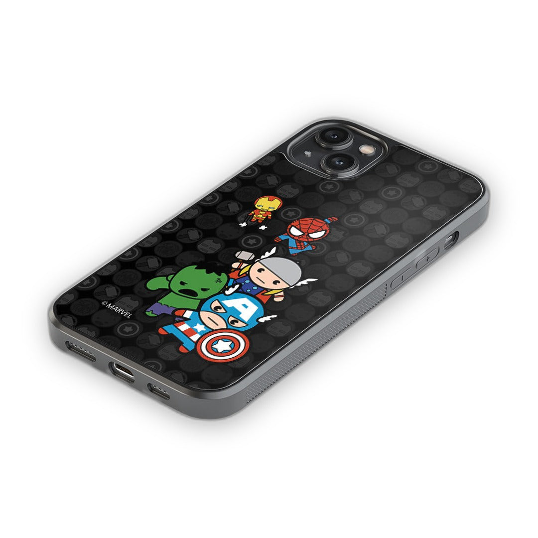 Kawaii Marvel Comics Glass iPhone Case for iPhone 14 Plus | Macmerise