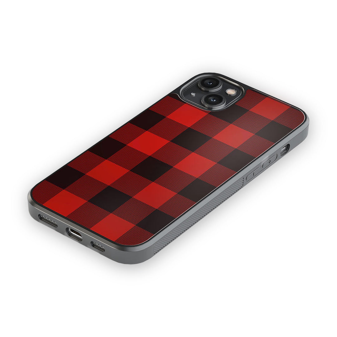 Checkmate iPhone 14 Plus Cover Red - back view | Macmerise