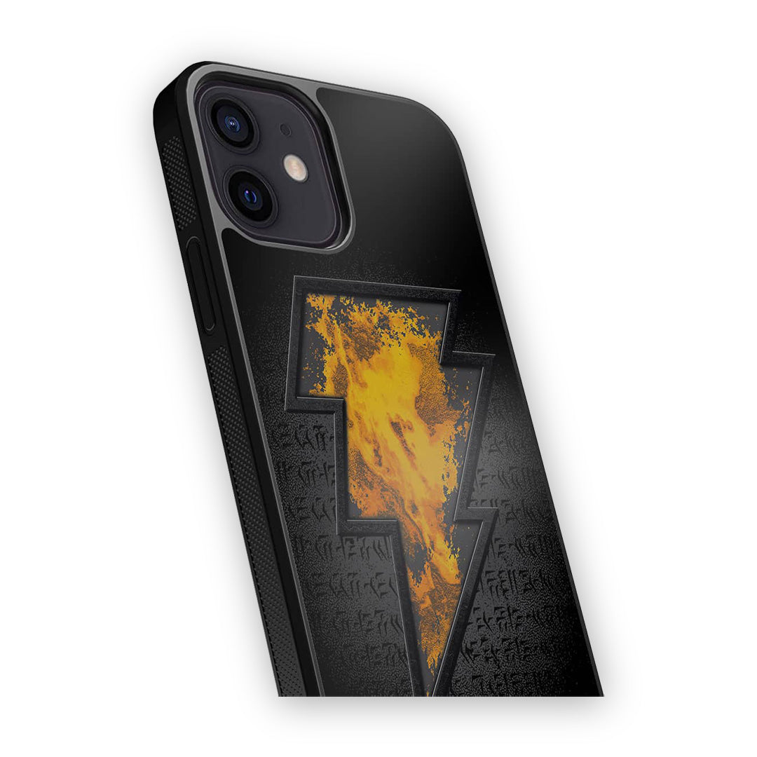 Black Thunder Glass iPhone Case for iPhone 12 | Macmerise