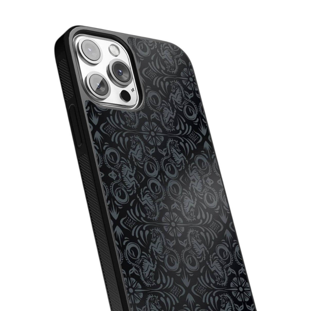 Horse Pattern Glass iPhone Case for iPhone 13 Pro | Macmerise