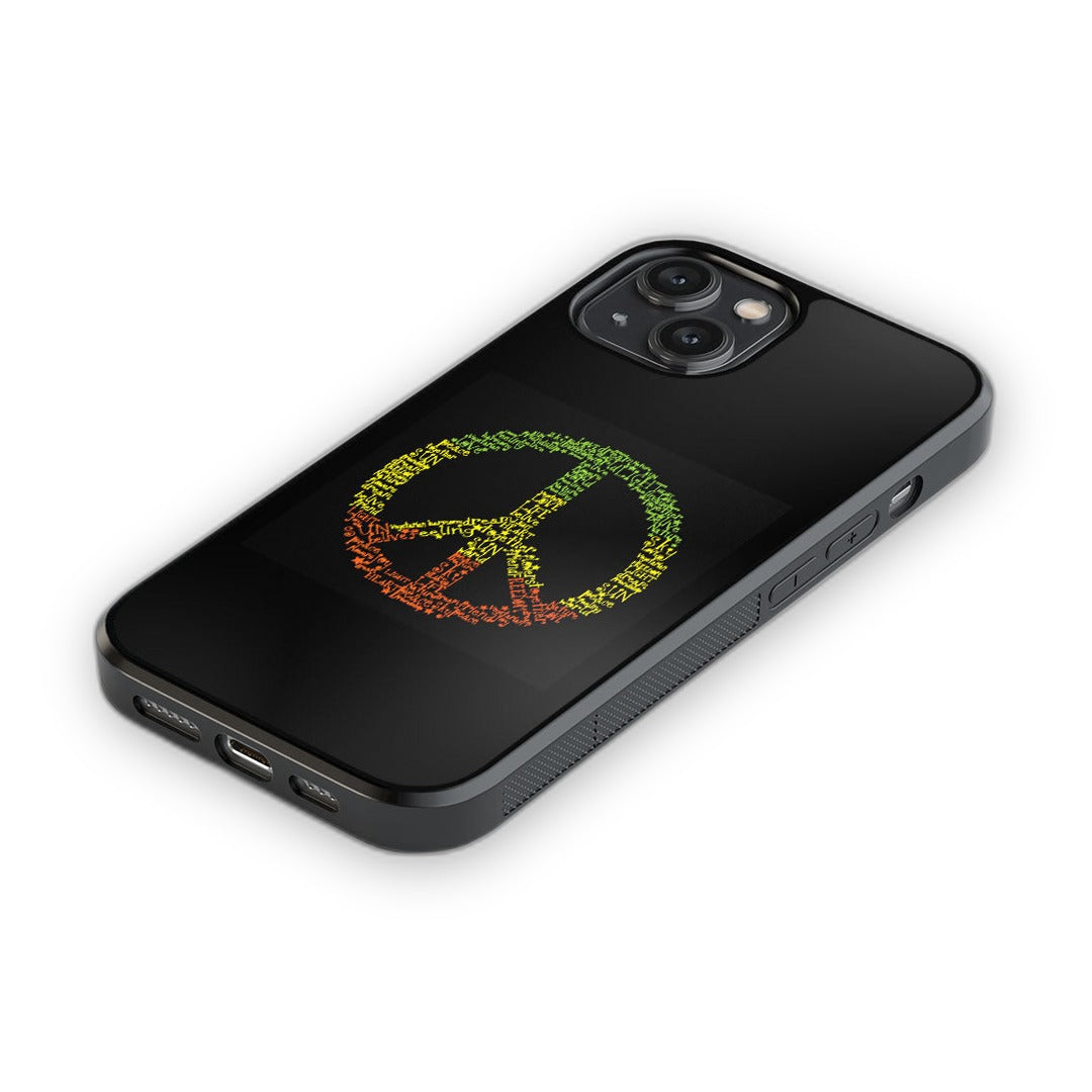 Symbol of Peace Glass iPhone Case for iPhone 14 | Macmerise