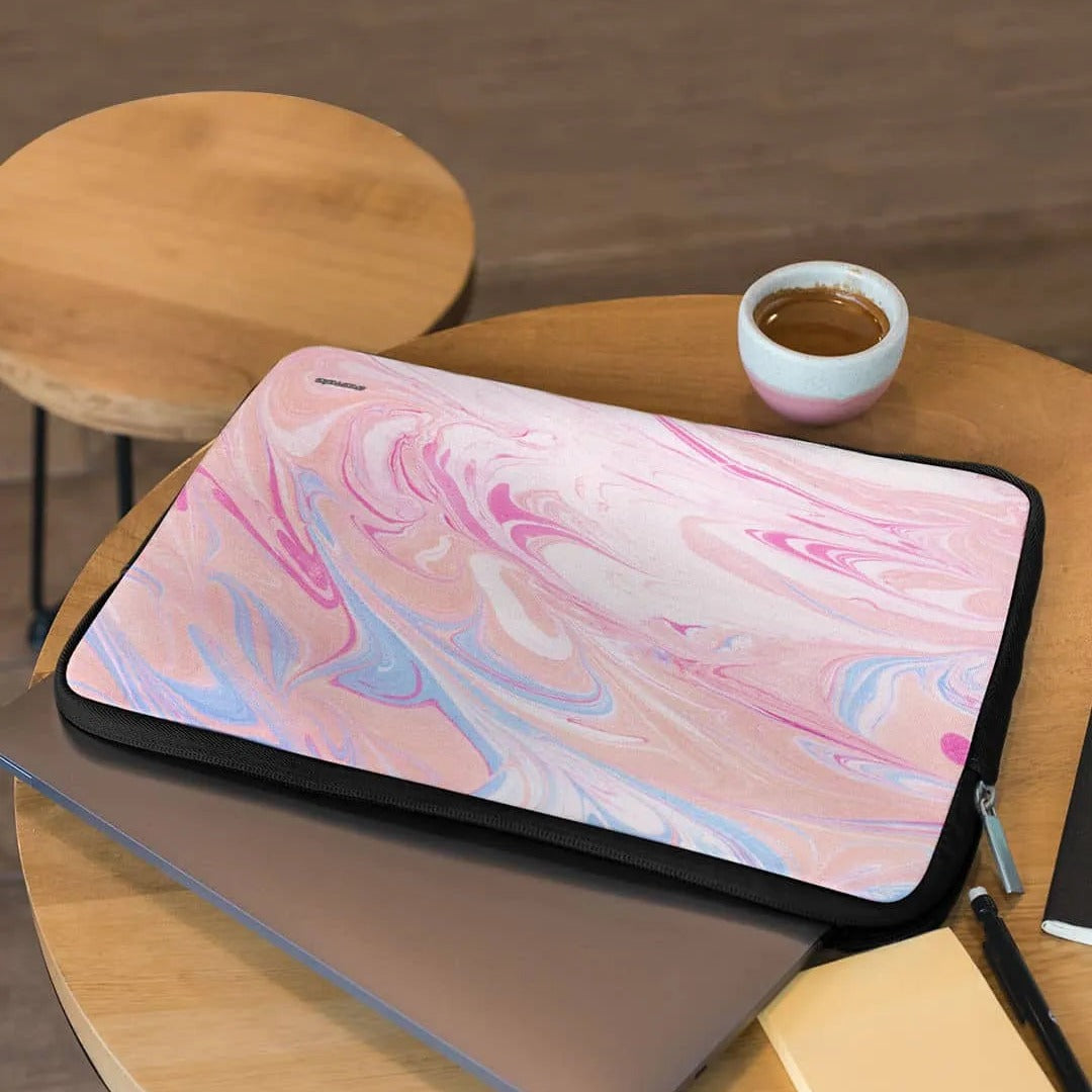 Marble Petal Pink Laptop Sleeve 15 Inches | Macmerise