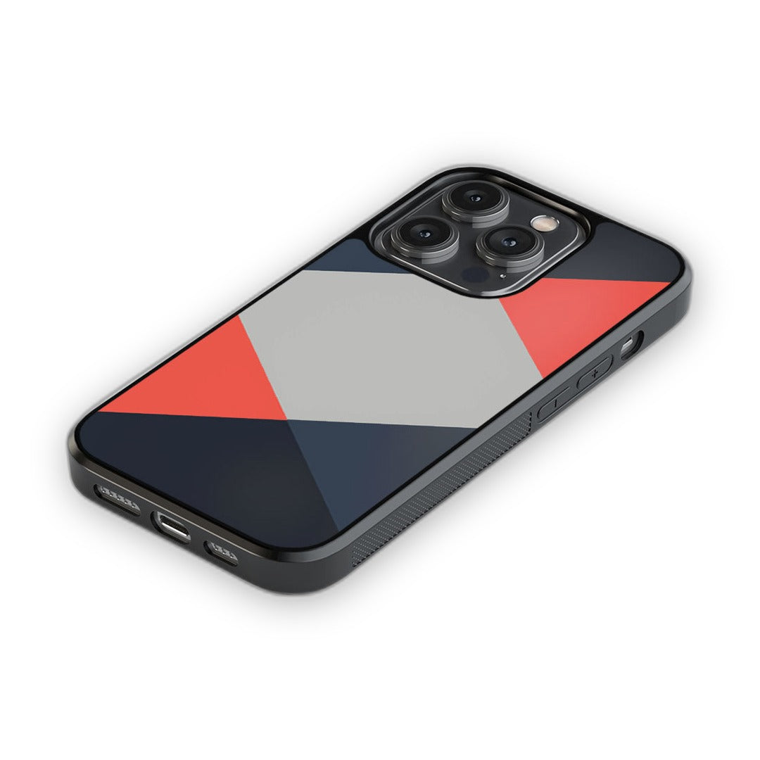 Criss Cross Coral Glass iPhone Case for iPhone 14 Pro | Macmerise
