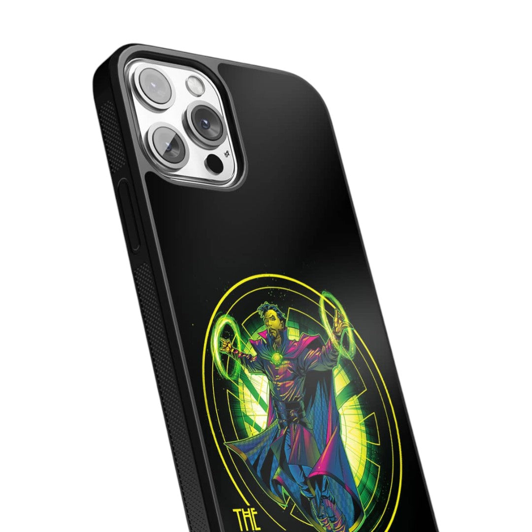 Neon Sorcerer Supreme Glass iPhone Case for iPhone 13 Pro Max | Macmerise