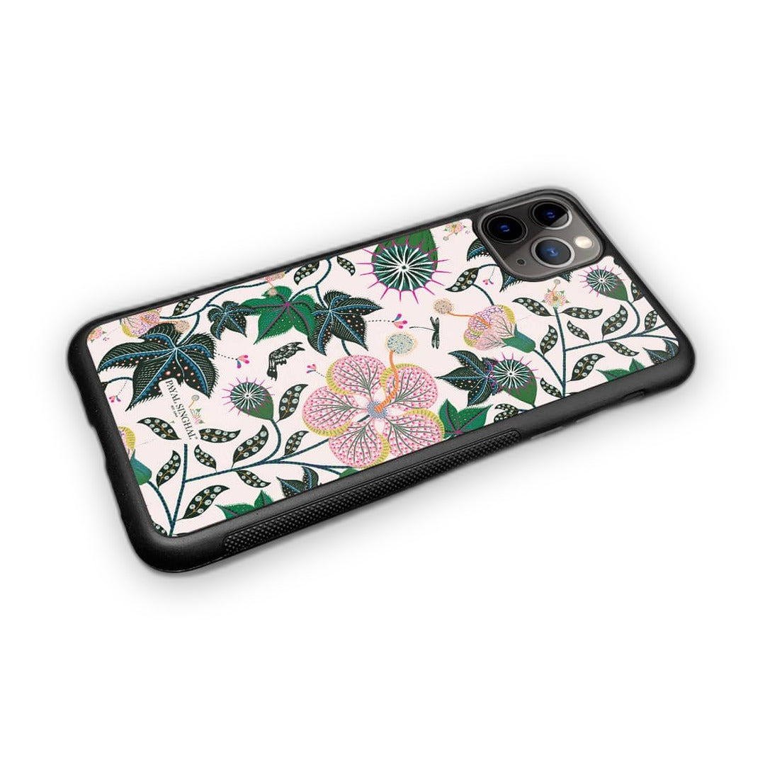 Payal Singhal Abutilon White Glass iPhone Case for iPhone 11 Pro | Macmerise