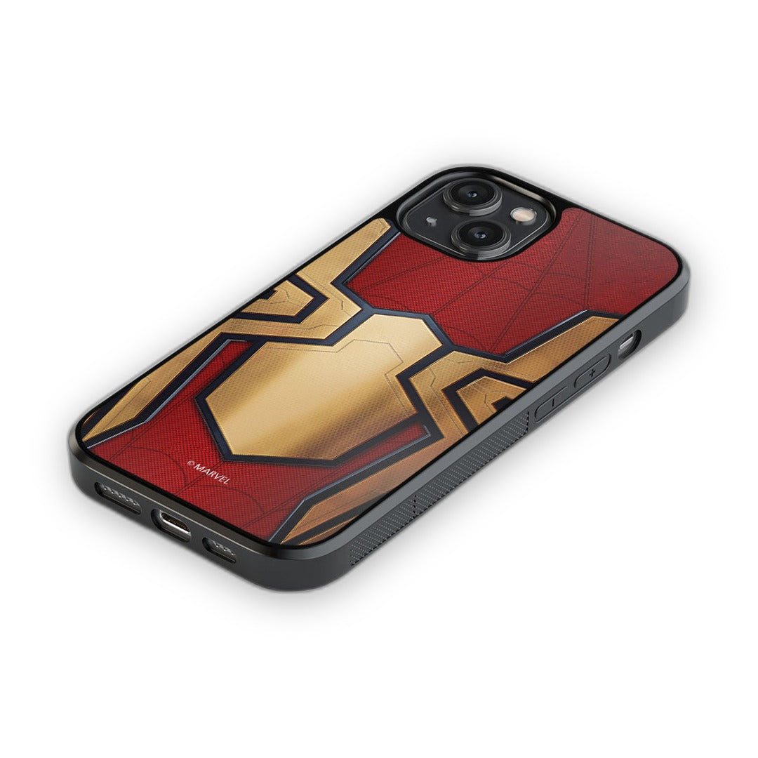 Integrated Spider Logo Glass iPhone Case for iPhone 14 | Macmerise