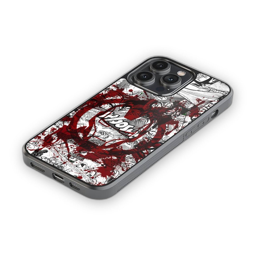 Splash Out Iron Man Glass iPhone Case for iPhone 14 Pro Max | Macmerise