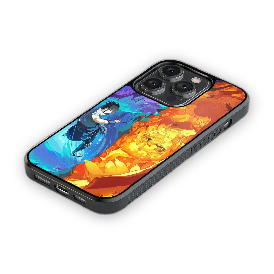 Susanoo Vs Kurama Glass iPhone Case for iPhone 14 Pro | Macmerise