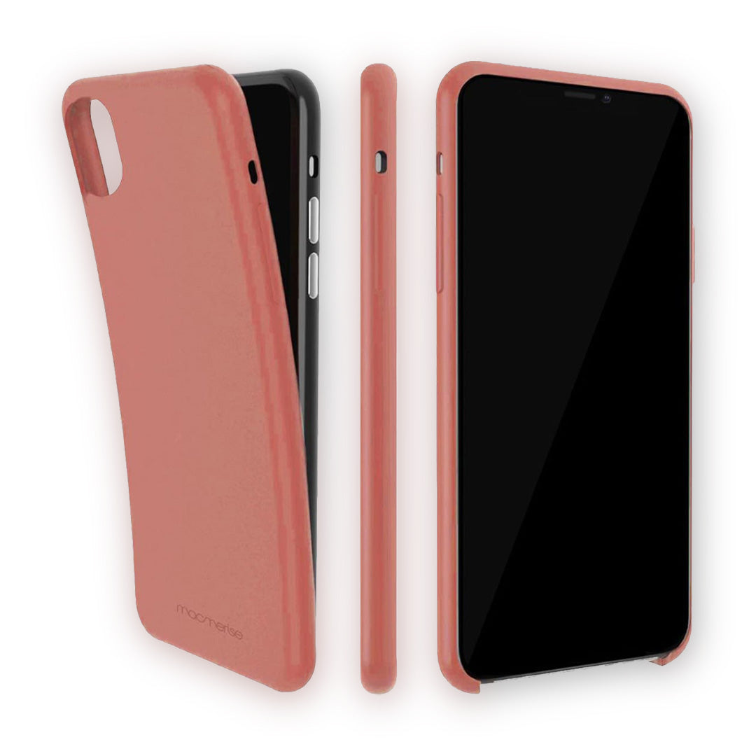 Basics iPhone XR Silicone Case Orange - side view | Macmerise