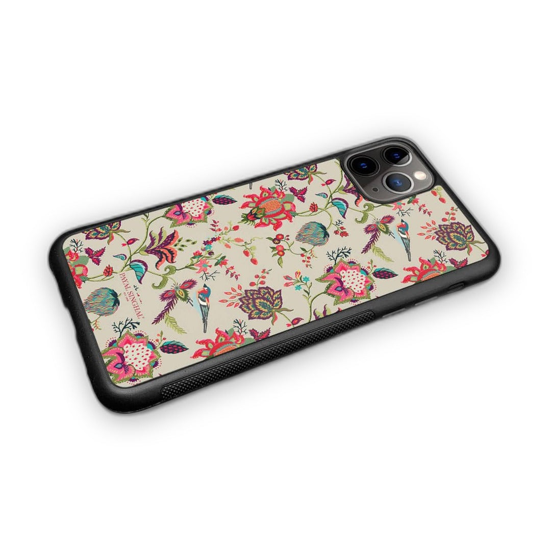 Payal Singhal Chidiya Beige Glass iPhone Case for iPhone 11 Pro | Macmerise