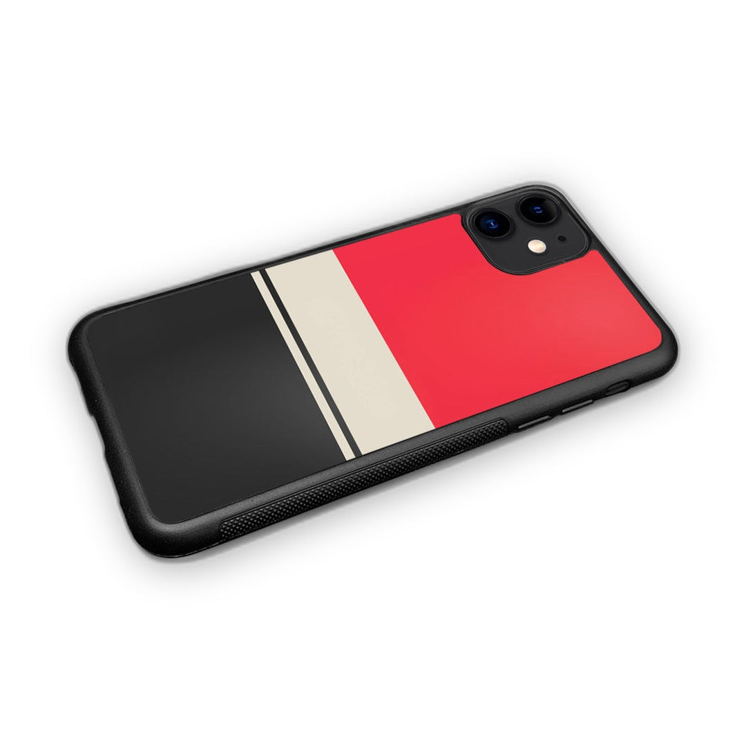 Racecar Stripes Glass iPhone Case for iPhone 11 | Macmerise