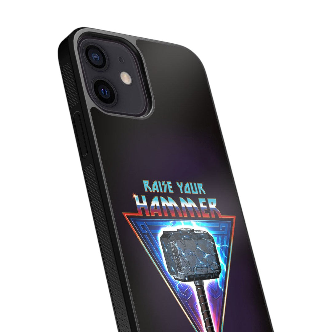 Mighty Raise Your Hammer Glass iPhone Case for iPhone 12 | Macmerise