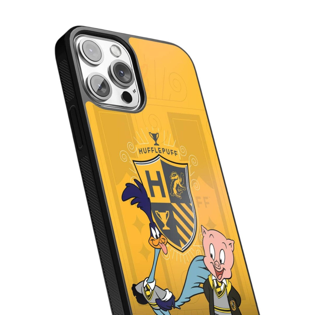 Looney Hufflepuff Glass iPhone Case for iPhone 13 Pro | Macmerise