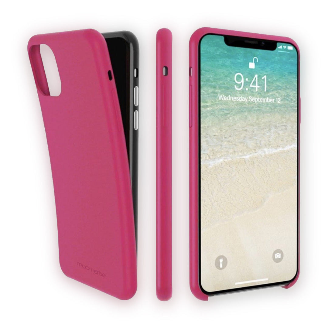 Basics iPhone 11 Pro Max Silicone Case Fuschia Pink | Macmerise