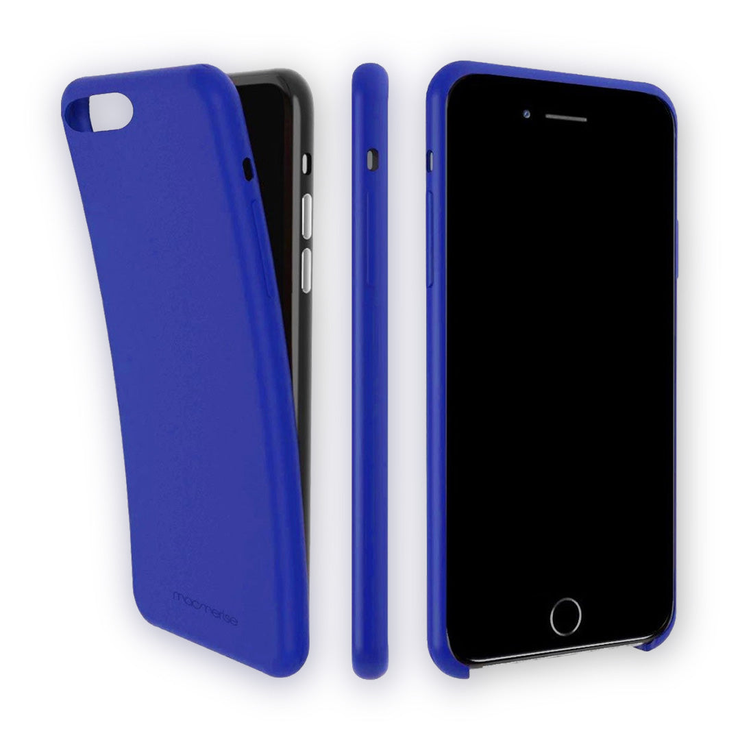 Basics Glass iPhone Case for iPhone 7 Silicone Blue | Macmerise