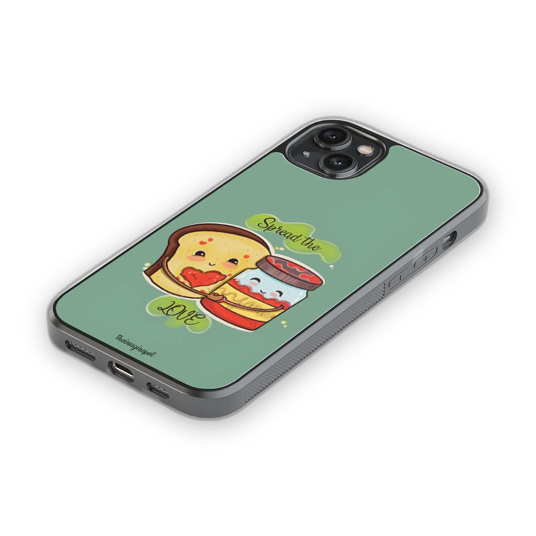 Spread the Love Glass iPhone Case for iPhone 14 Plus | Macmerise