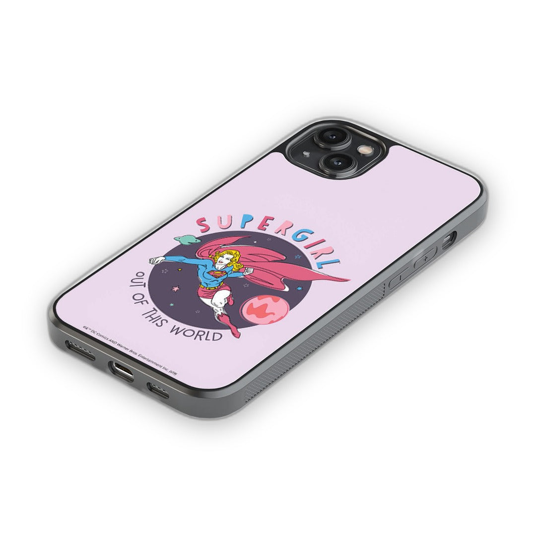 Supergirl Out of the World Glass iPhone Case for iPhone 14 Plus | Macmerise