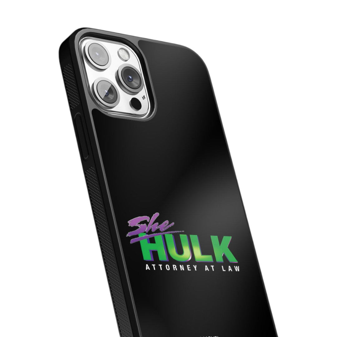 She Hulk Logo Reveal Glass iPhone Case for iPhone 13 Pro | Macmerise