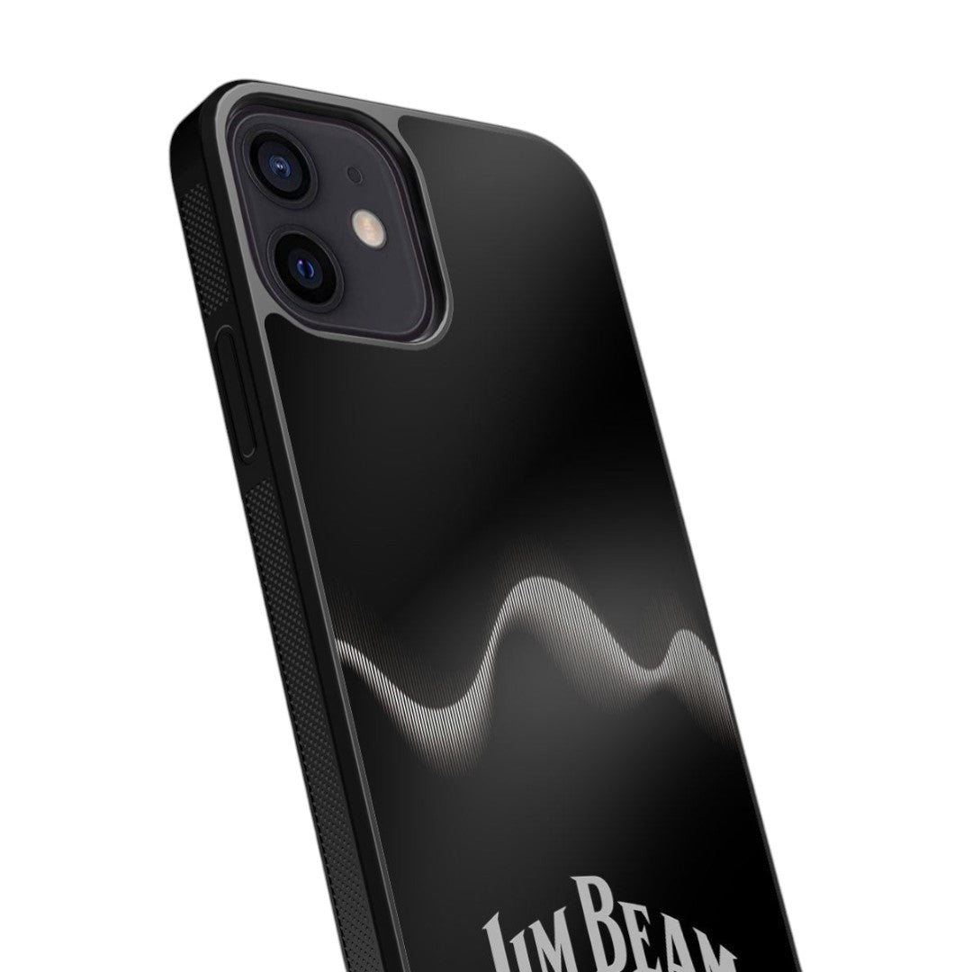 Jim Beam Sound Waves Glass iPhone Case for iPhone 12 | Macmerise