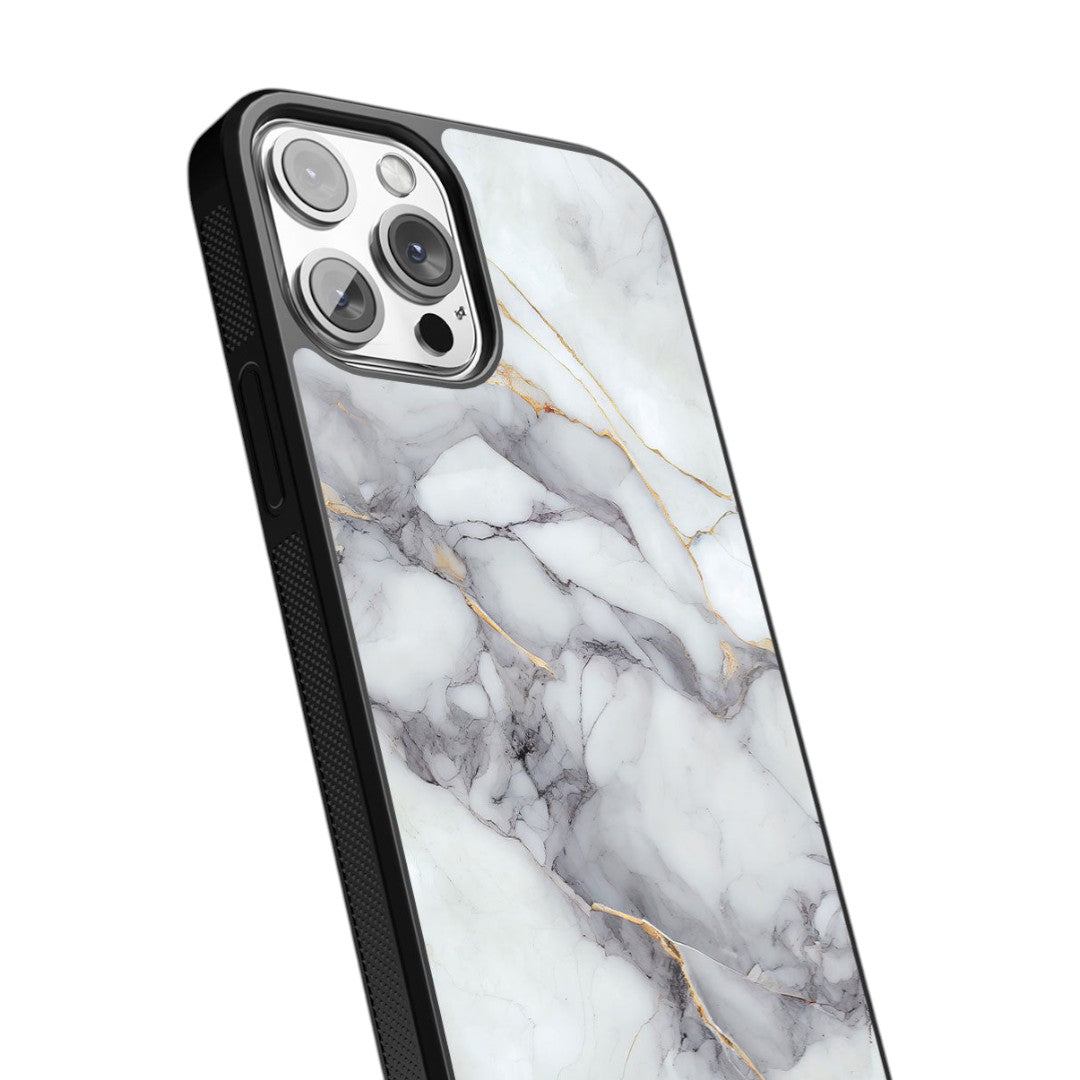 Ivory Quartz Glass iPhone Case for iPhone 13 Pro | Macmerise