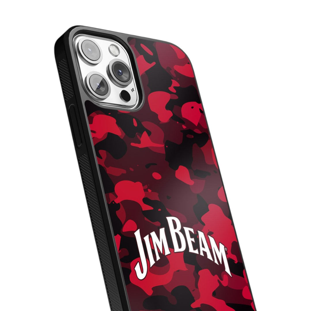 Jim Beam Camo Red Glass iPhone Case for iPhone 13 Pro | Macmerise