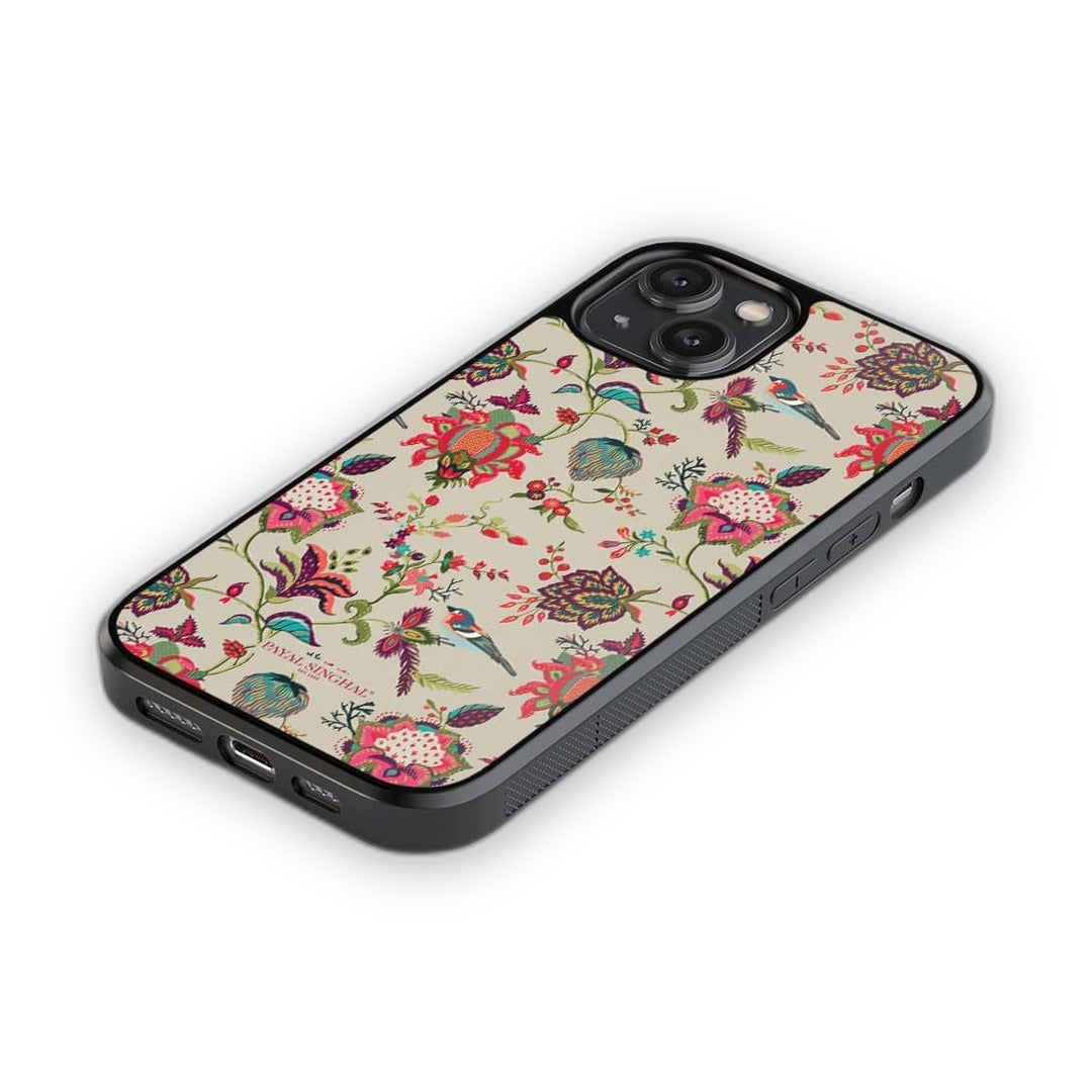 Payal Singhal Chidiya iPhone 14 Cover Beige - back view | Macmerise