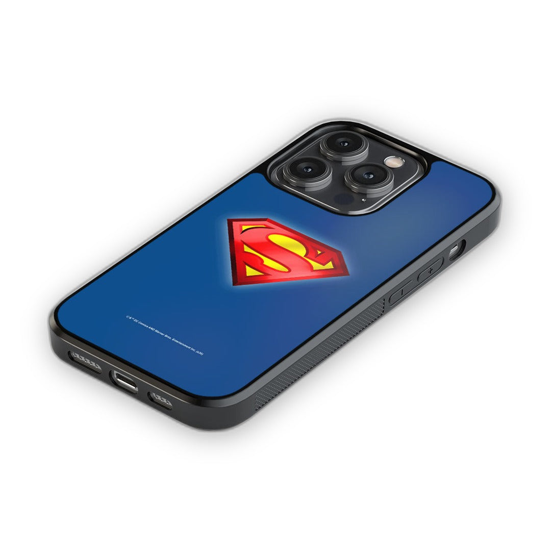 Logo Superman Glass iPhone Case for iPhone 14 Pro | Macmerise