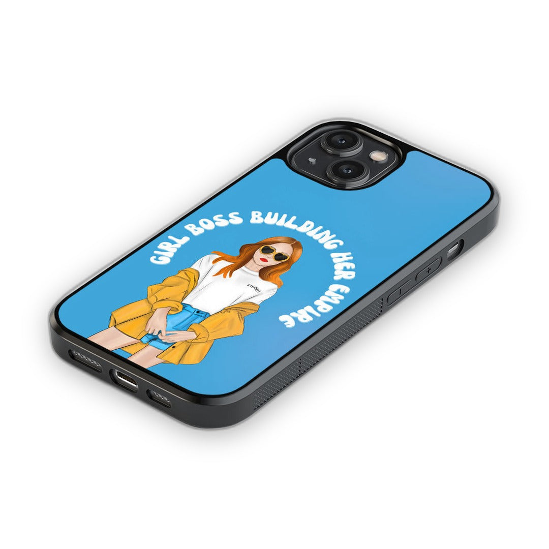 Girl Boss Building Empire Glass iPhone Case for iPhone 14 | Macmerise