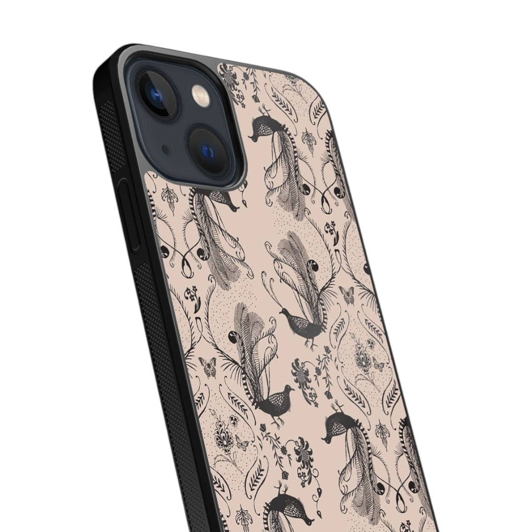 Payal Singhal Blush Arabic Jannat Glass iPhone Case for iPhone 13 Mini | Macmerise