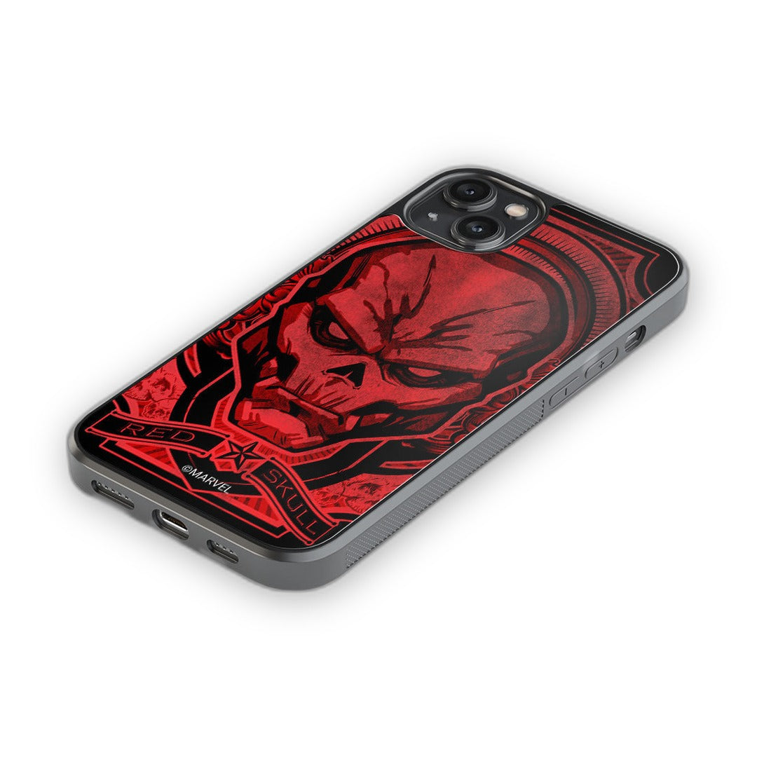 Red Skull Saga Glass iPhone Case for iPhone 14 Plus | Macmerise
