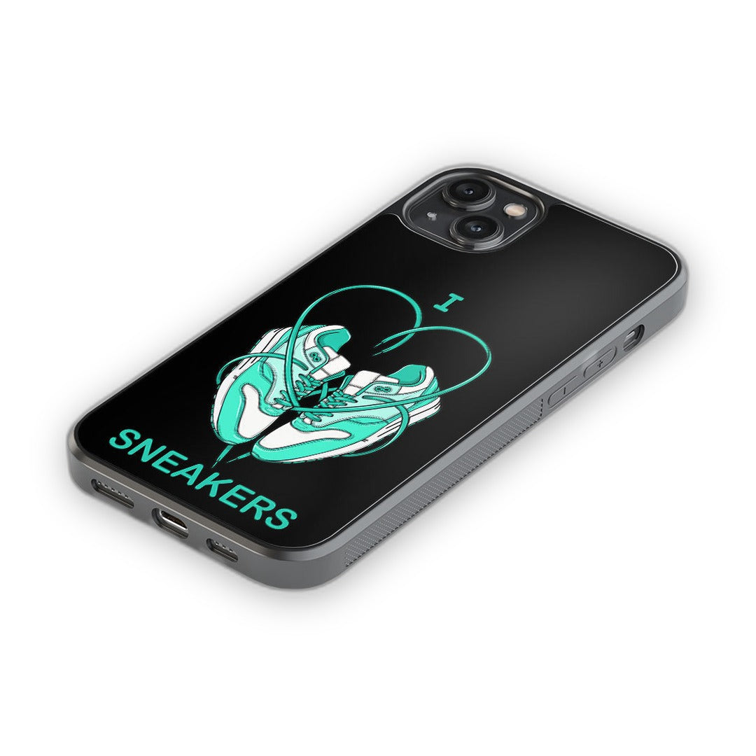 Sneakerhead Love Glass iPhone Case for iPhone 14 Plus | Macmerise