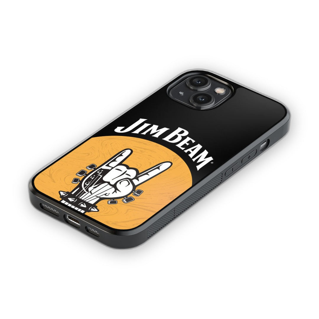 Jim Beam Rock Swag Black Glass iPhone Case for iPhone 14 | Macmerise