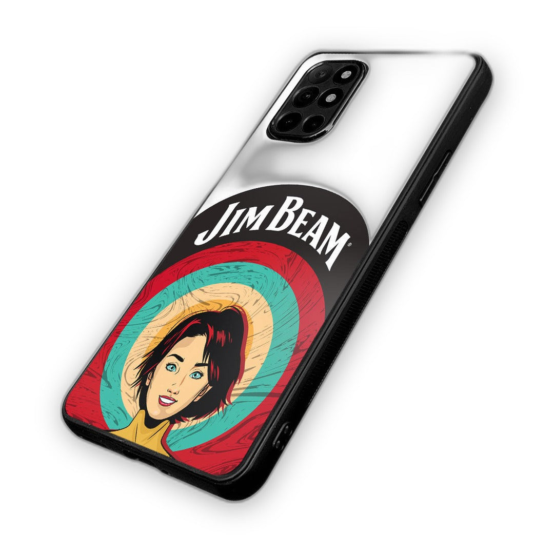 Jim Beam Character White Phone Case for OnePlus 8t | Macmerise