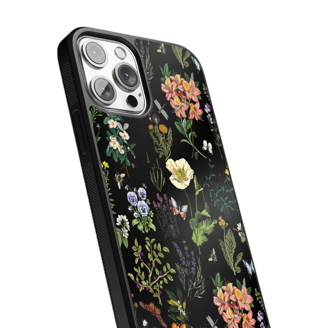Payal Singhal Titli Black Glass iPhone Case for iPhone 13 Pro | Macmerise