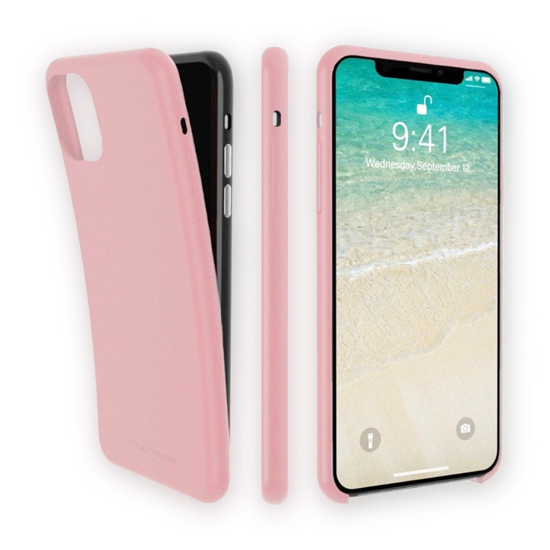 Basics Glass iPhone Case for iPhone 11 Pro Silicone Baby Pink | Macmerise