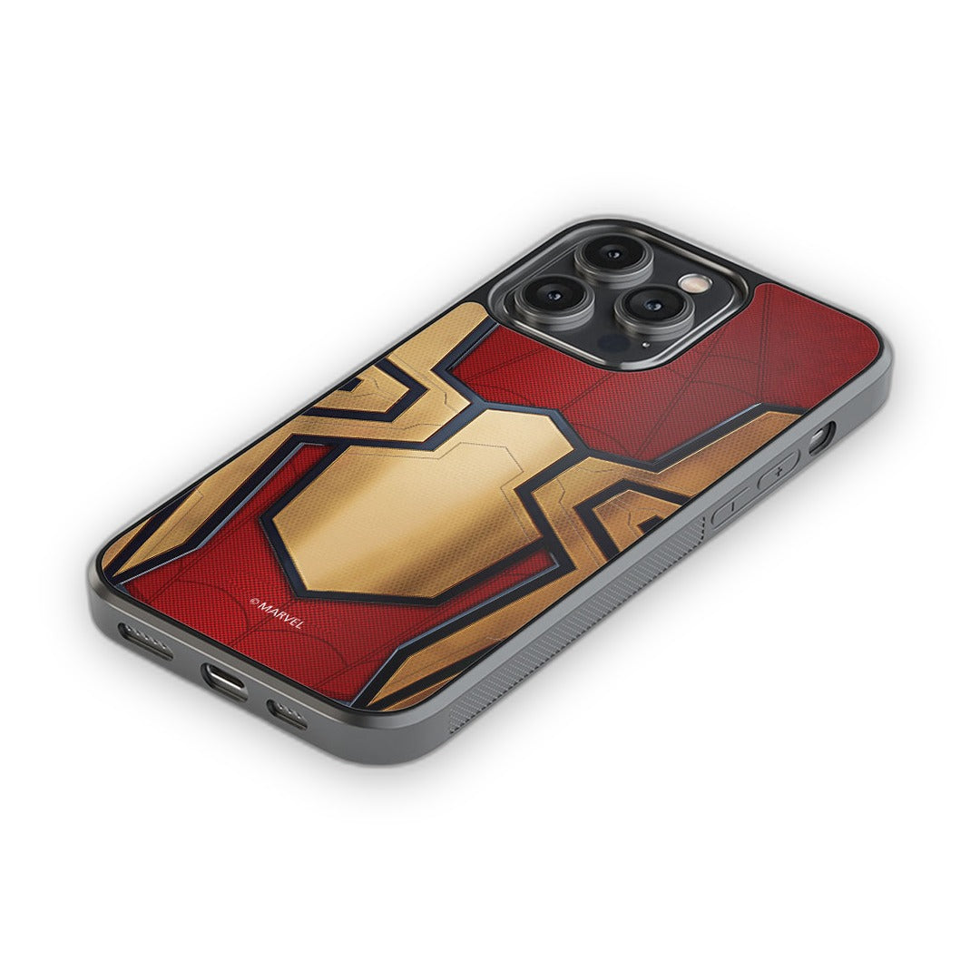 Integrated Spider Logo Glass iPhone Case for iPhone 14 Pro Max | Macmerise