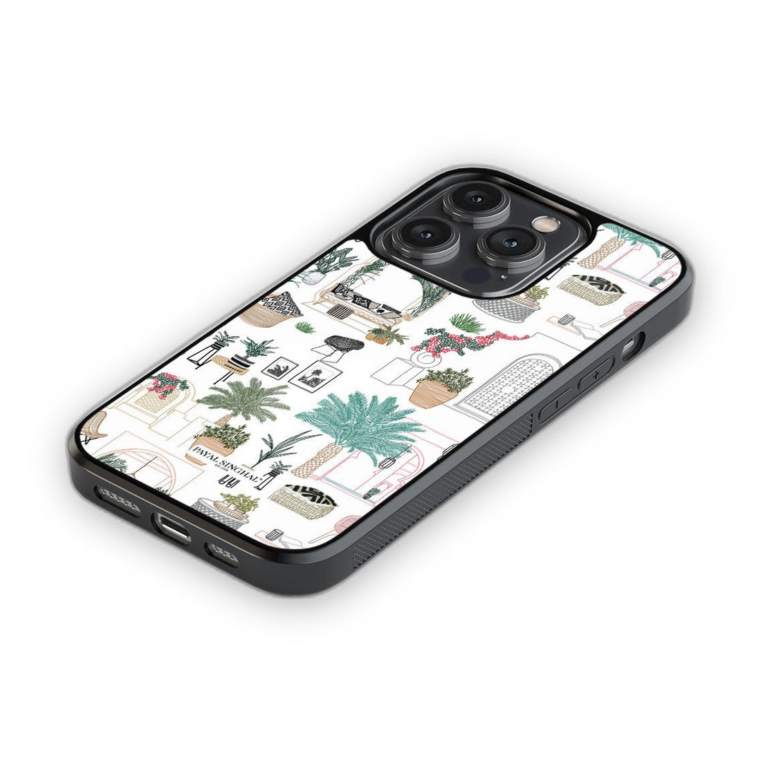 Payal Singhal Cafe Morrocco Glass iPhone Case for iPhone 14 Pro | Macmerise