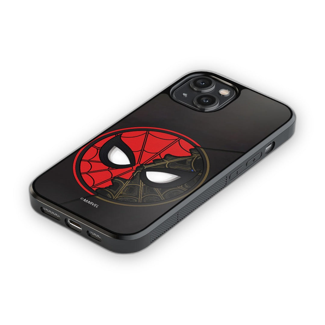 Two Face Spidey Glass iPhone Case for iPhone 14 | Macmerise
