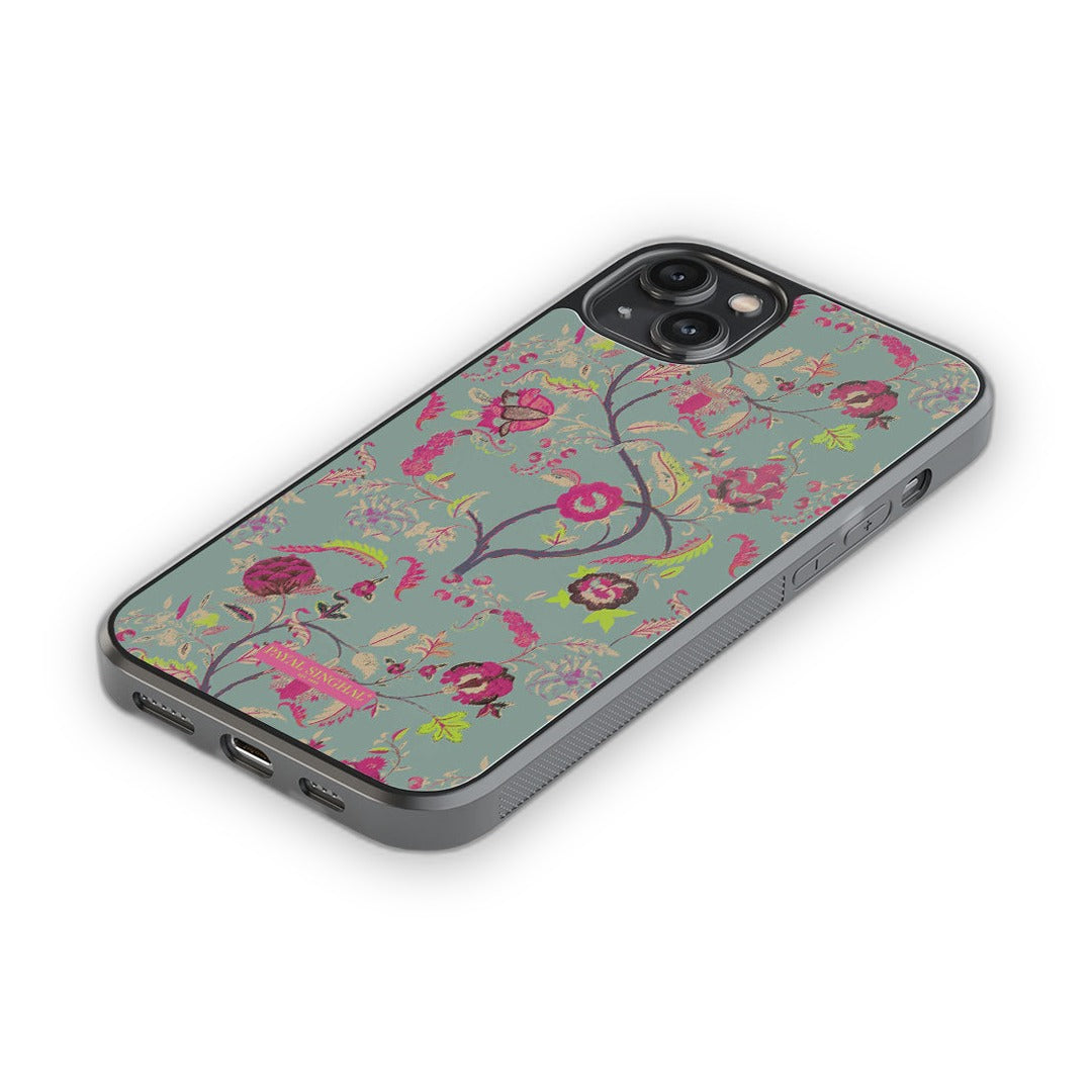 Payal Singhal Chintz Print Glass iPhone Case for iPhone 14 Plus | Macmerise