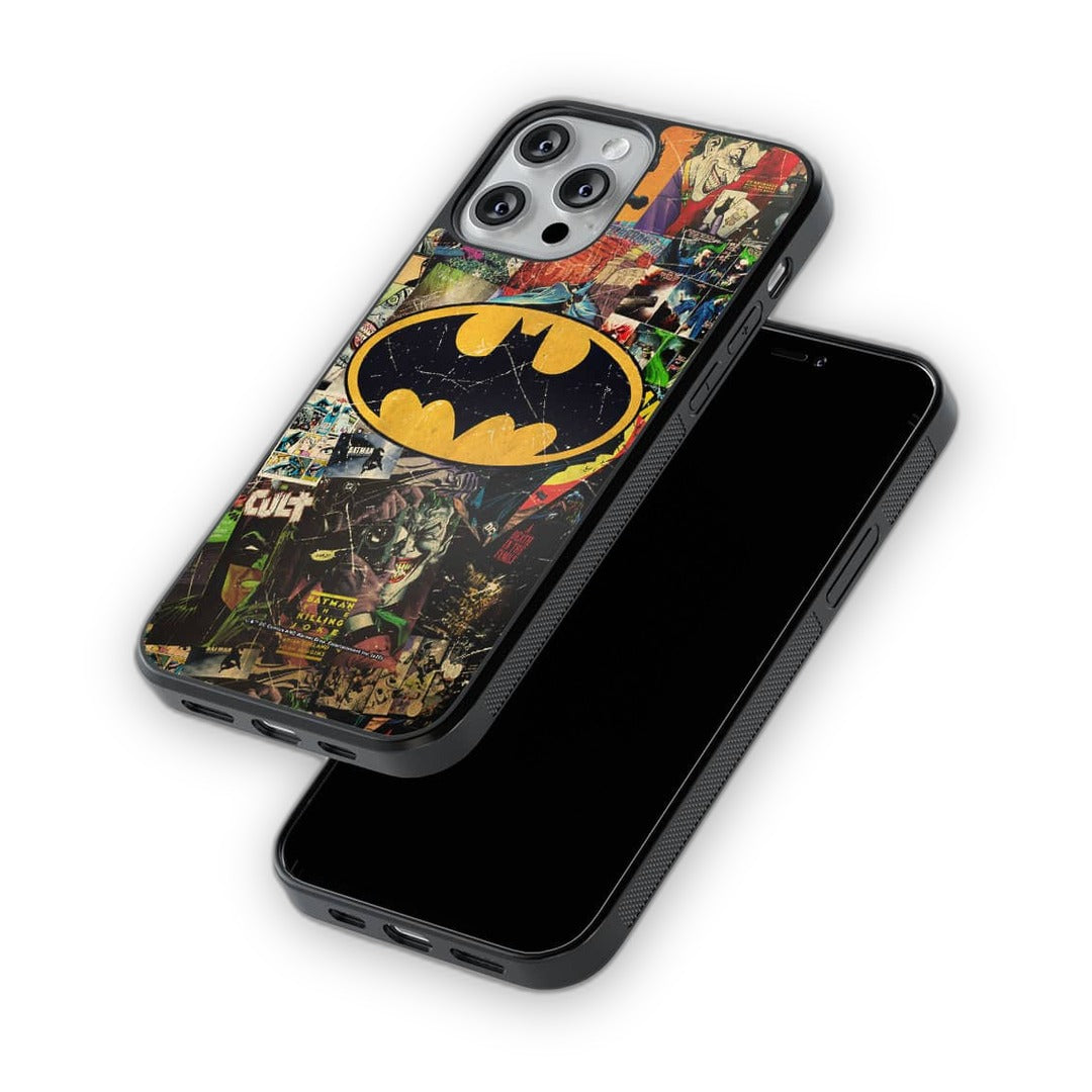 Comic Bat Glass iPhone Case for iPhone 13 Pro | Macmerise