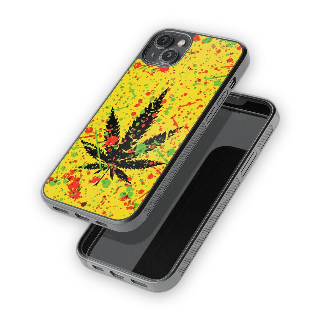 Rasta Splash Glass iPhone Case for iPhone 14 Plus | Macmerise