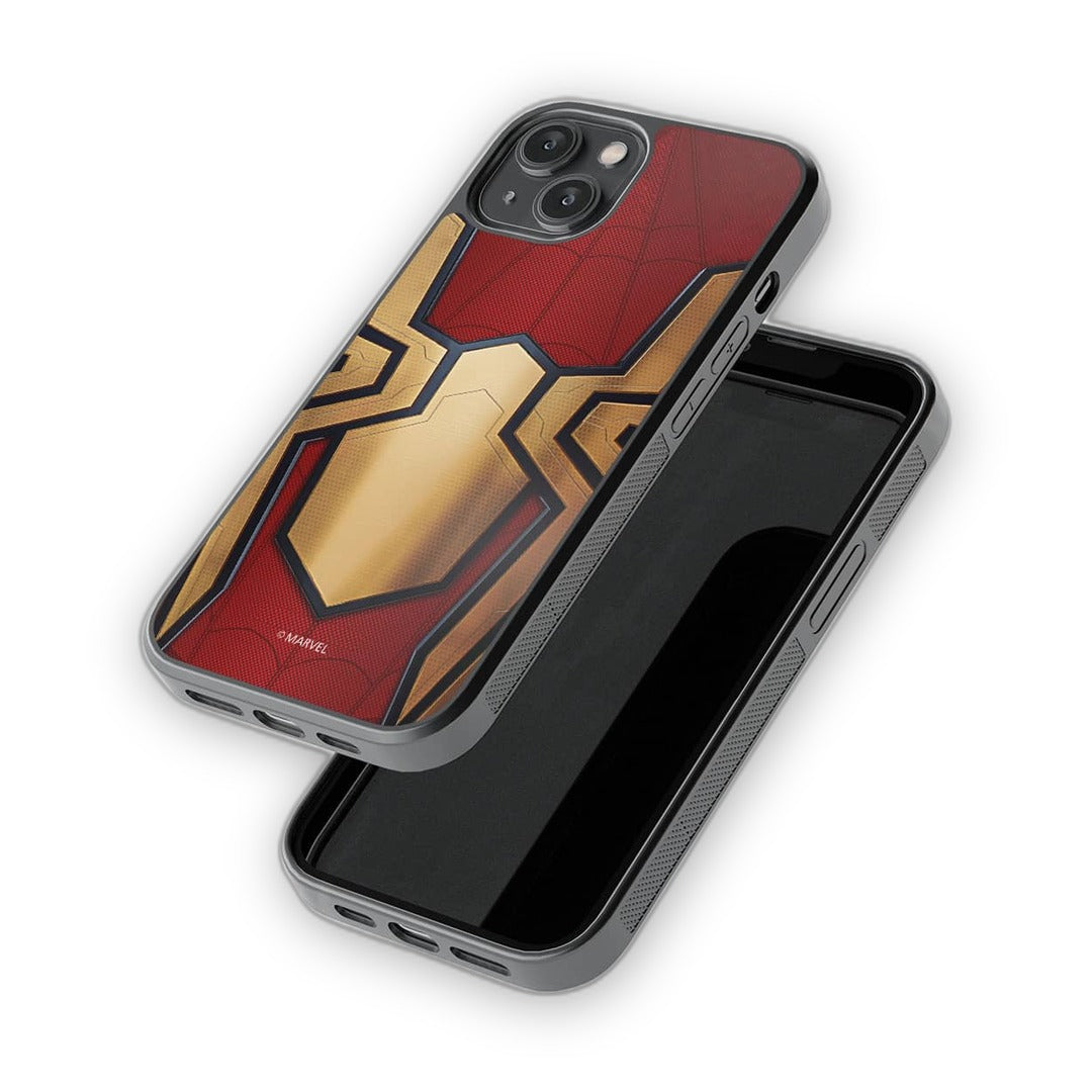 Integrated Spider Logo Glass iPhone Case for iPhone 14 | Macmerise
