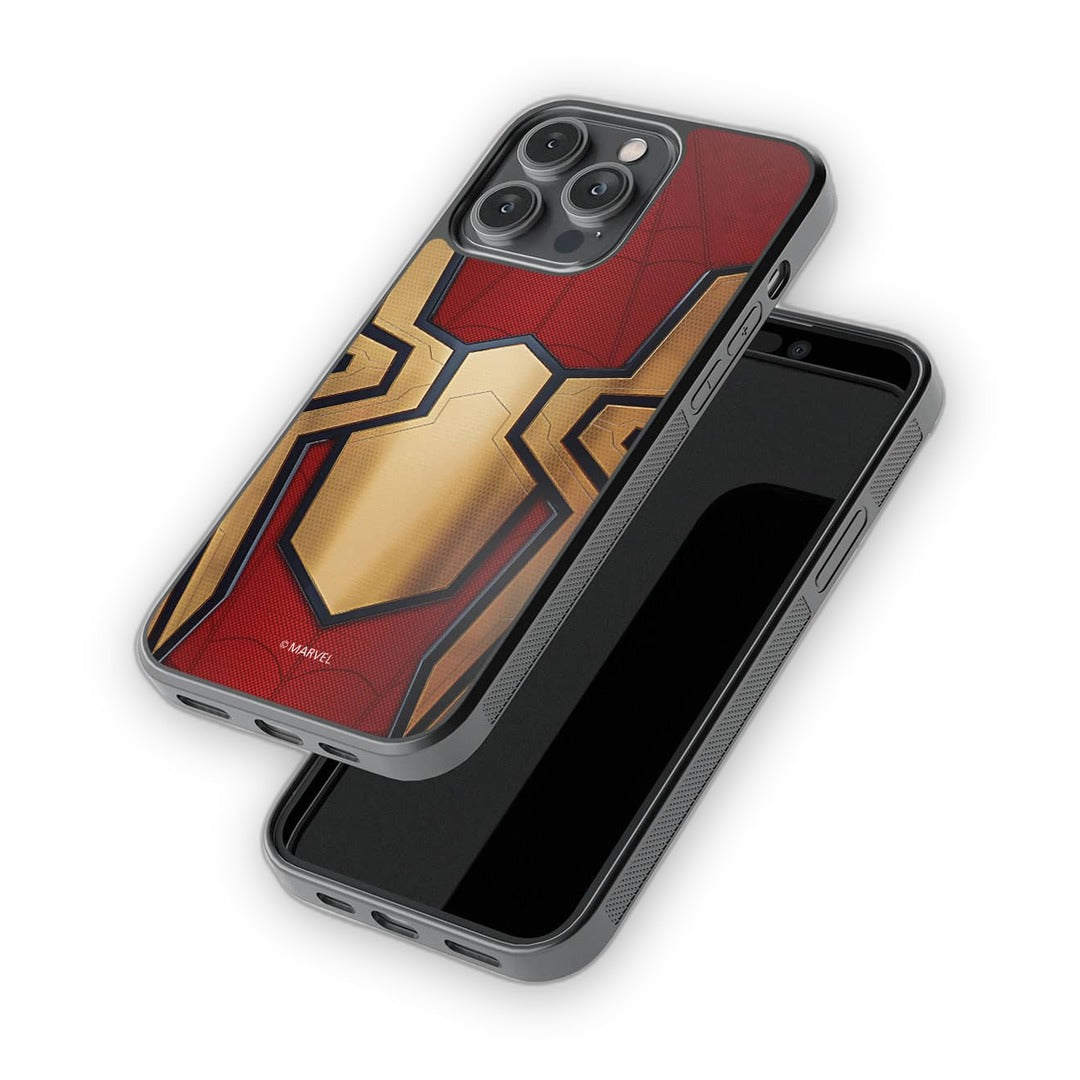 Integrated Spider Logo Glass iPhone Case for iPhone 14 Pro Max | Macmerise