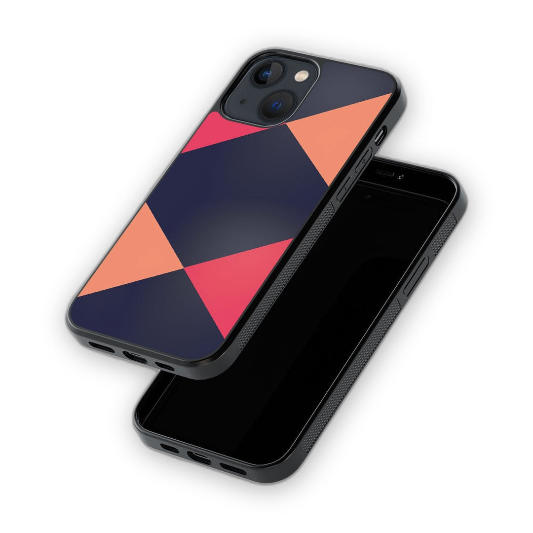 Criss Cross Pink Glass iPhone Case for iPhone 13 | Macmerise