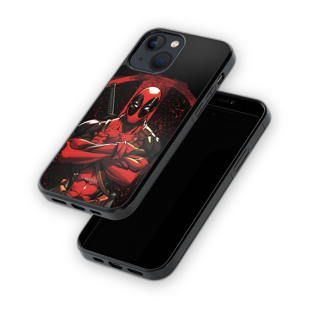 Deadpool Stance Glass iPhone Case for iPhone 13 Mini | Macmerise