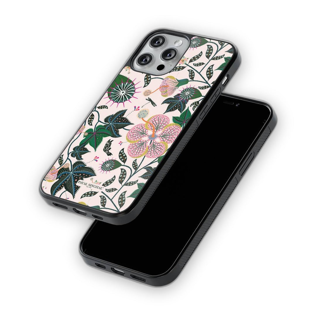 Payal Singhal Abutilon White Glass iPhone Case for iPhone 13 Pro Max | Macmerise